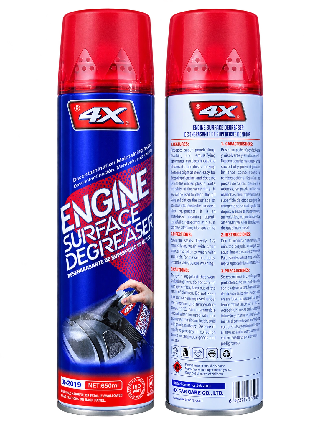Desgrasante para superficies del motor