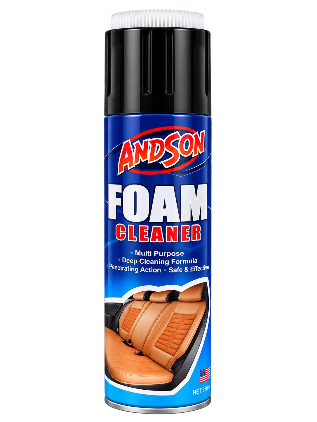 Foam para limpieza de interiores — Leather, telas y vinil